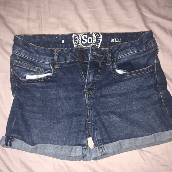 SO Midi Jean Shorts - Picture 1 of 2